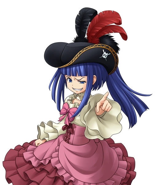 Furudo Erika in a pirate outfit